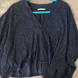 Zara textured blouse